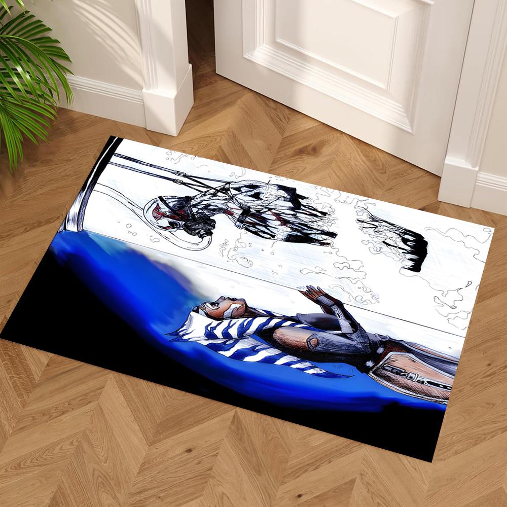 Star Wars Carpet Design for Dining Room Living Rooms Bedrooms Dormitory Anti-slip Rug Anime Office Decor Perfect Birthday Christmas Gift Idea