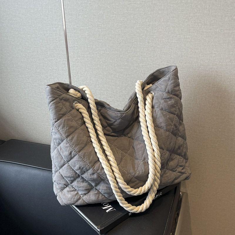 

Большая вместительная сумка из холста на одно плечо под мышкой для поездок на работу женская сумка-тоут хлопковая сумка для одежды