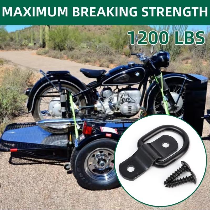 Stainless Steel D-Ring Car Pull Ring Hooks Car Pickup Truck Anchor Pull Rings Floor Trunk Rope Tie Down Rings for Trailers RVs
