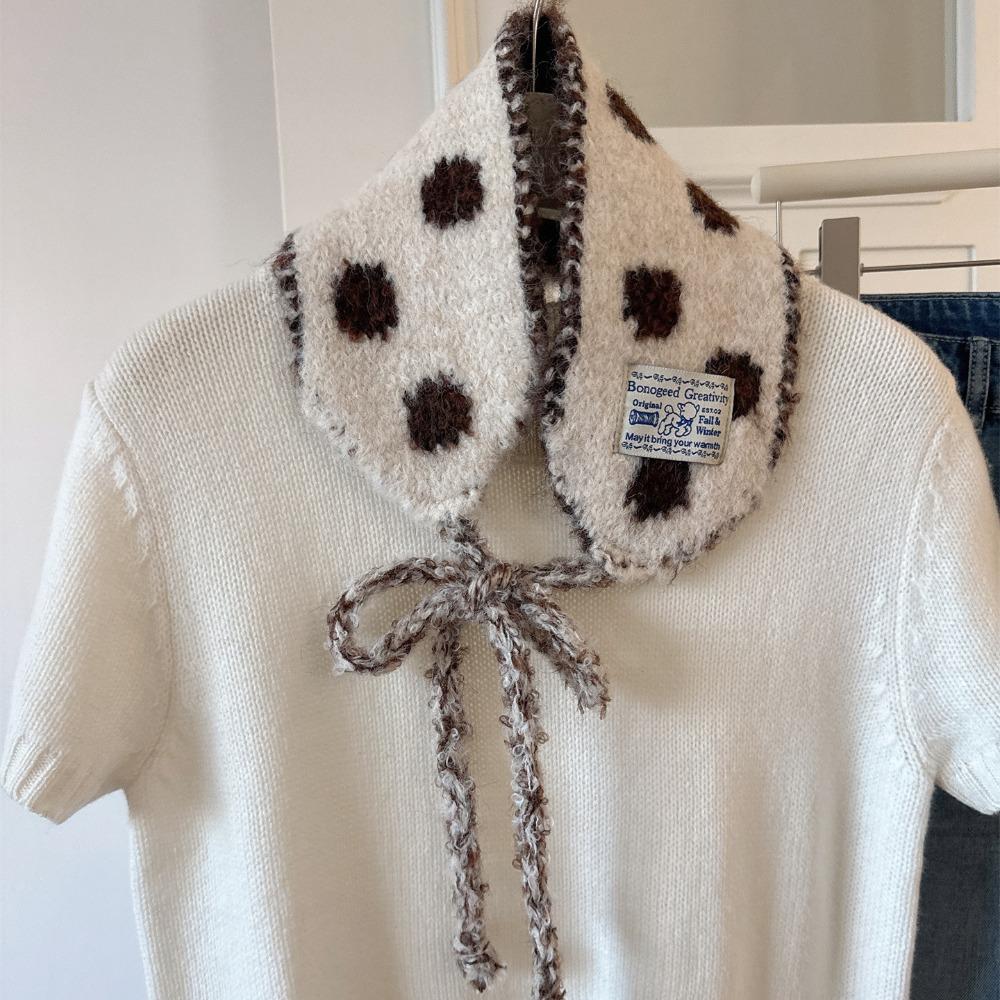 

Double Side Wool Strappy Earmuffs Thicken Bandage Earlap Fashion Knitted Ear Warmer Girls