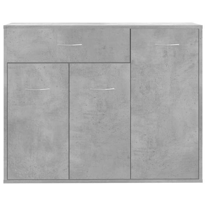 *NEW Enfilade Commode intérieure - Buffet Gris béton 88x30x70 cm Classique - Bois d'ingénierie CL45891