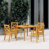 Day and Night - Day and Night Garden Dining Set 5 Pieces Solid Acacia Wood