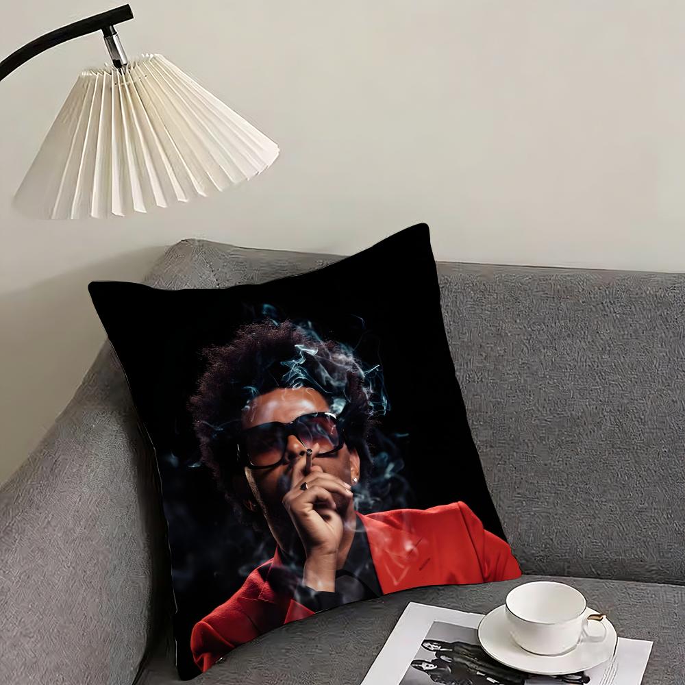 

TThe WeekndD Singer Cushion Cover Pillowcase Ultra Soft Skin Friendly Fabric Cloud Like Comfort Concealed Zipper 30x30cm