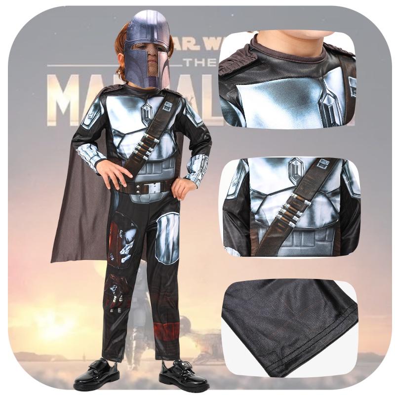 Kostium Cosplay Mandalorianina dla dzieci Strój Galaktycznego Łowcy Nagród