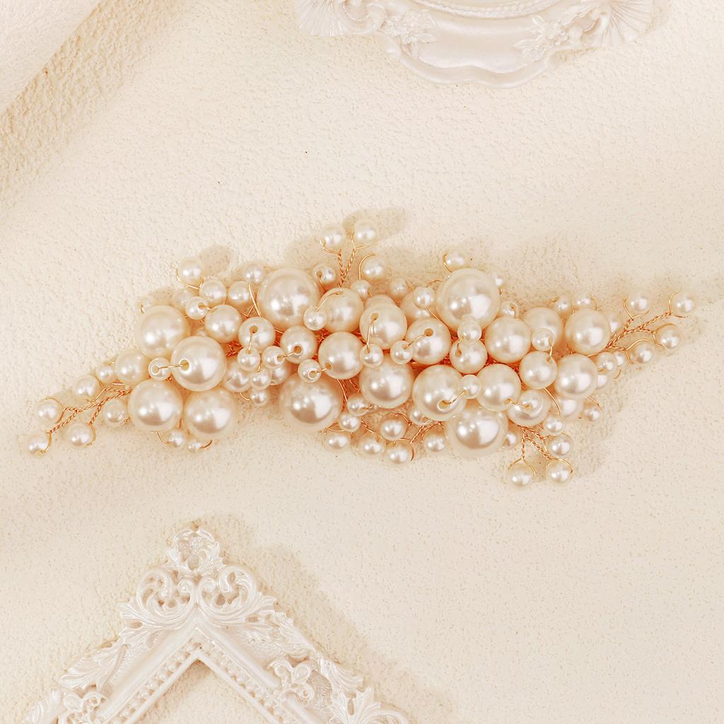 Pearl Hair Clip Artificial Pearl Alloy Hair Clip Elegant Hair Accessory For Women Wedding Bridal Party Prom Daily Wear