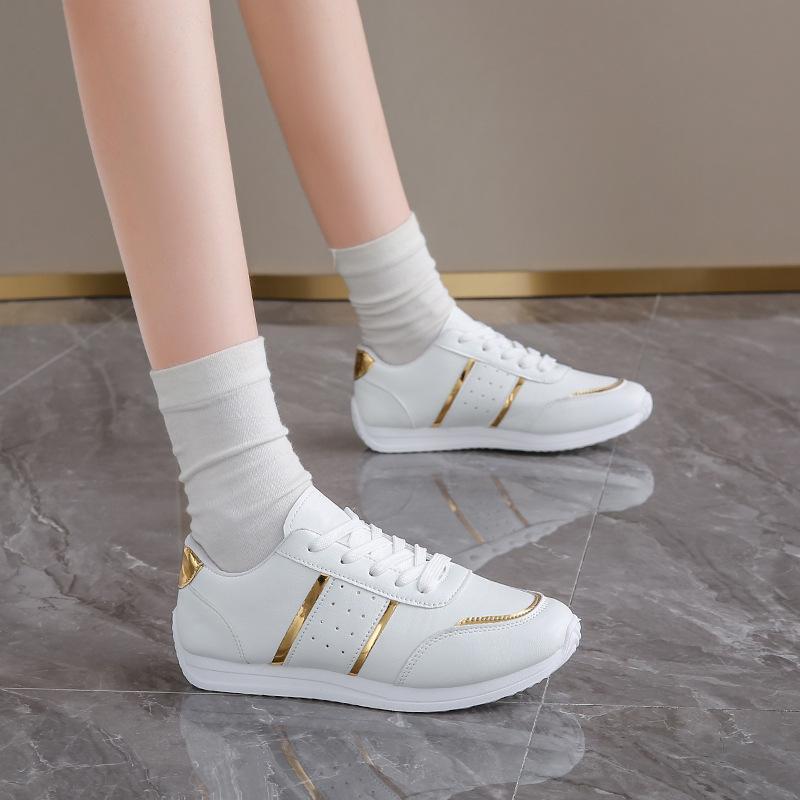 New Large-sized Casual Shoes Thick-soled Casual Shoes Lace-up Sports Women's Shoes