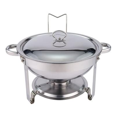 Insulated 4.5L Capacity Nonrust Steel Food Warmers Dish For Professional Catering Banquets Or Home Dining