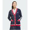 Golf Pullover Fashion Checked Cardigan Is4752