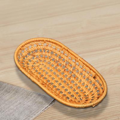 Handcrafted Rattan Serving Tray for Stylish Home Organization
