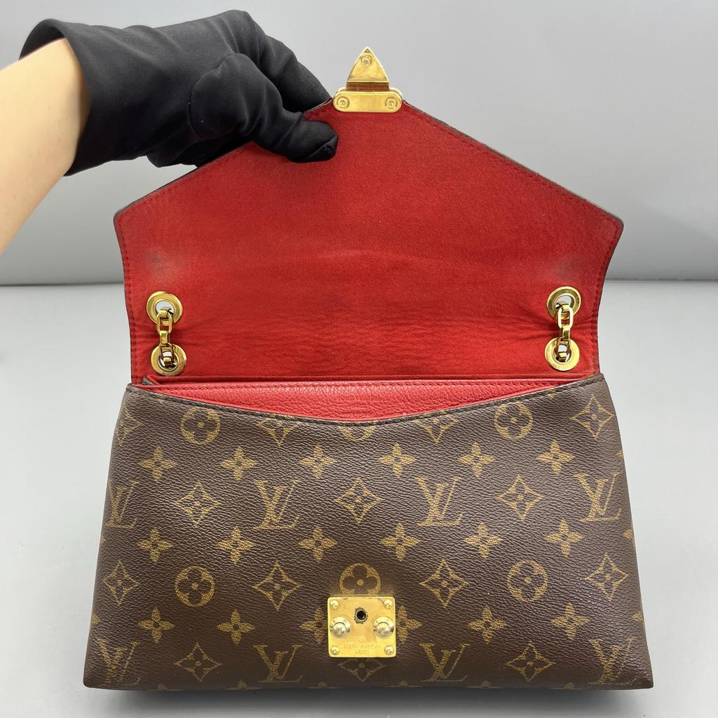 [Pre-Owned] Pallas Brown Coated Canvas Monogram Legend Crossbody Shoulder Bag With Gold Hardware - Excellent #HOMIEF