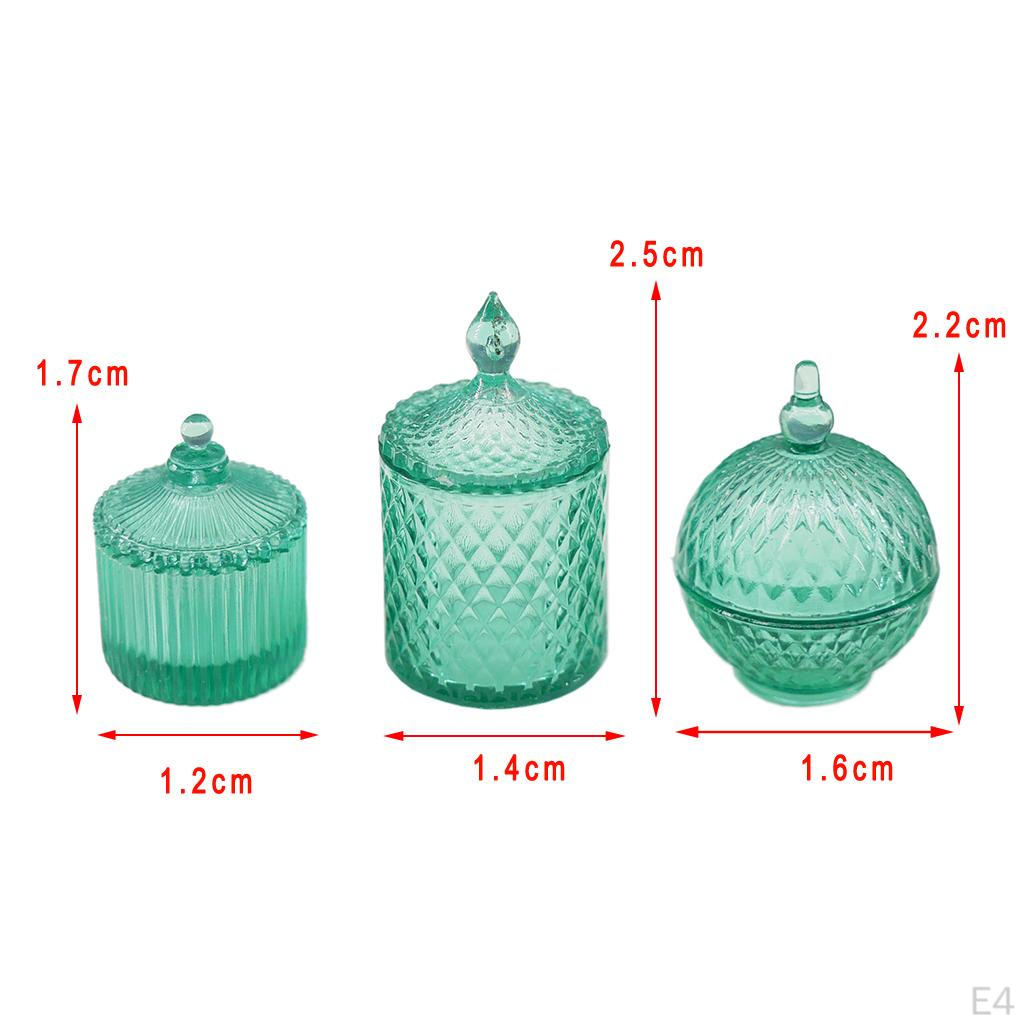 Miniature Food Cake Chocolate Candy Dollhouse Donut Glass Mini Bottle