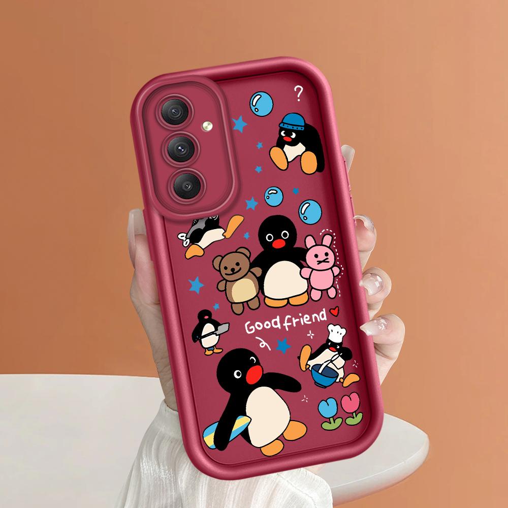 

Мягкий силиконовый квадратный чехол с рисунком лестницы для телефона, полное покрытие, противоударный защитный резиновый чехол для камеры для Samsung Samsung J4 Plus 2018 темно-красного