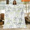 1pc 1pcs Ink Forest Theme Blanket Suitable for All Seasons, Soft Quilted Throw Bedspread with Forest Print, Machine Washable Polyester Bedspread for C