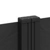 Retractable Side Awning Black 140 x 1200 cm