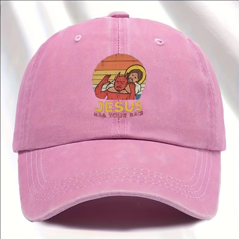 Versatile Retro Print Washed Vintage Soft Top Baseball Cap Unisex Outdoor Sunshade Baseball Cap