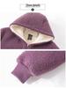 Plus Size Fleece-Lined Winter Coat for Middle-Aged & Elderly Women