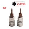 Torx Bit Sockets T15 T20 T30 Torx Bit Sockets 1/4 \" Hex Shank