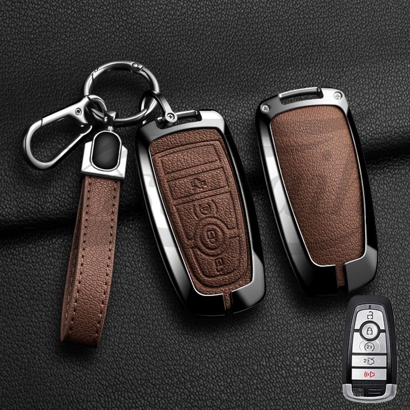 Car Key Case Holder Cover for Ford Mondeo Explorer Edge Expedition F-450 F-350 F150 Fusion Mustang Everest Accessories Styling