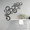 Set of 24 Round Acrylic Mirror Wall Stickers for Living Room or Bedroom Decoration