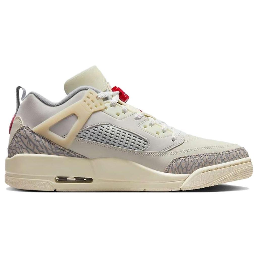 Air Jordan Spizike Low Hindistan Cevizi Sütü Erkek Spor Ayakkabı Krem Yelken Üniversitesi-Kırmızı FQ1759-100