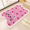 Cartoon Puppy Imitation Cashmere Floor Mat: Absorbent, Insulating Door Mat for Shower Room