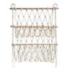 Cotton Stuffed Animal Storage Net With Wooden Rods For Nordic Style Room Decor Toys Blankets Soft
