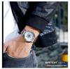 Sanda Men's Quartz Watch with Geometric Dial and Leather or Mesh Strap