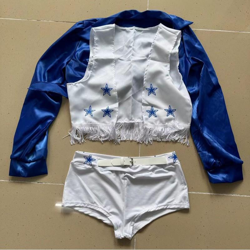 Sexy set kostýmu roztleskávačky pro ženy, fotbalový zápas, jevištní vystoupení, Mistrovství Evropy, velikosti S-XL
