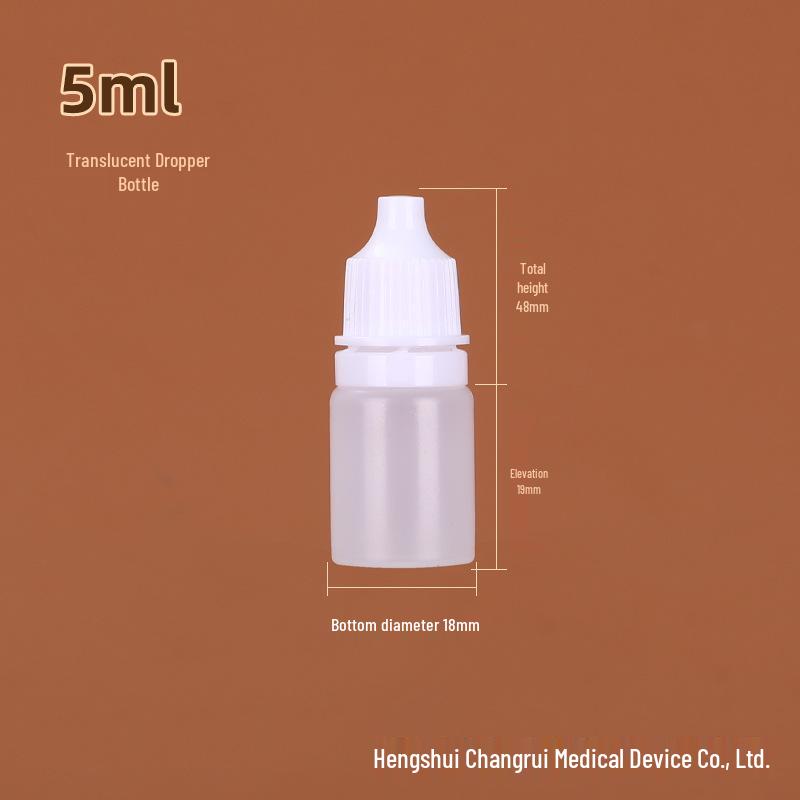 White Plastic Dropper Bottles for Ink/Eye Drops, 5-30ml Options