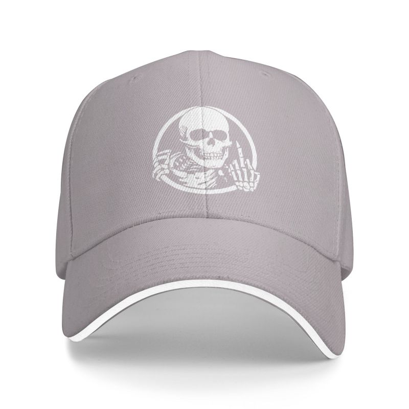 Custom Skull Baseball Cap for Men Women Personalized Adjustable Adult Skeleton Dad Hat Spring