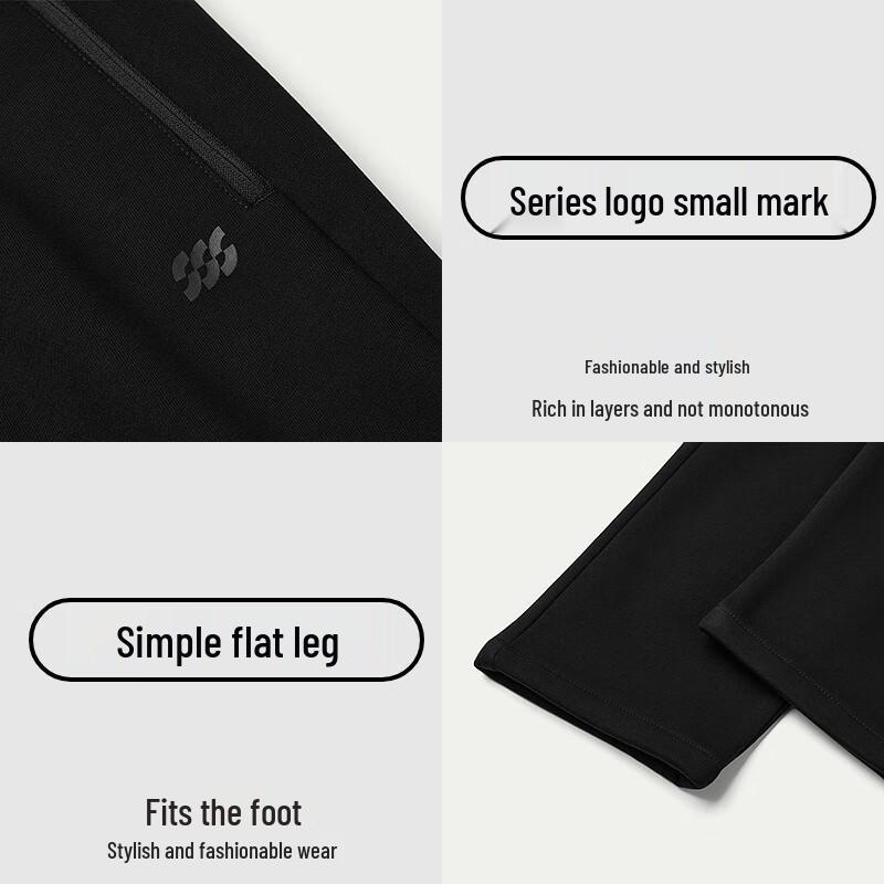 HLA Men's Fleece-Lined Sports Sweatpants