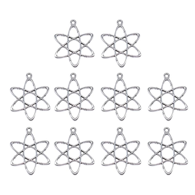 

Pack Of 10 Physics Chemistry Atomic Structure Pendants Jewelry Findings for Science Enthusiasts and Educational Purposes 1