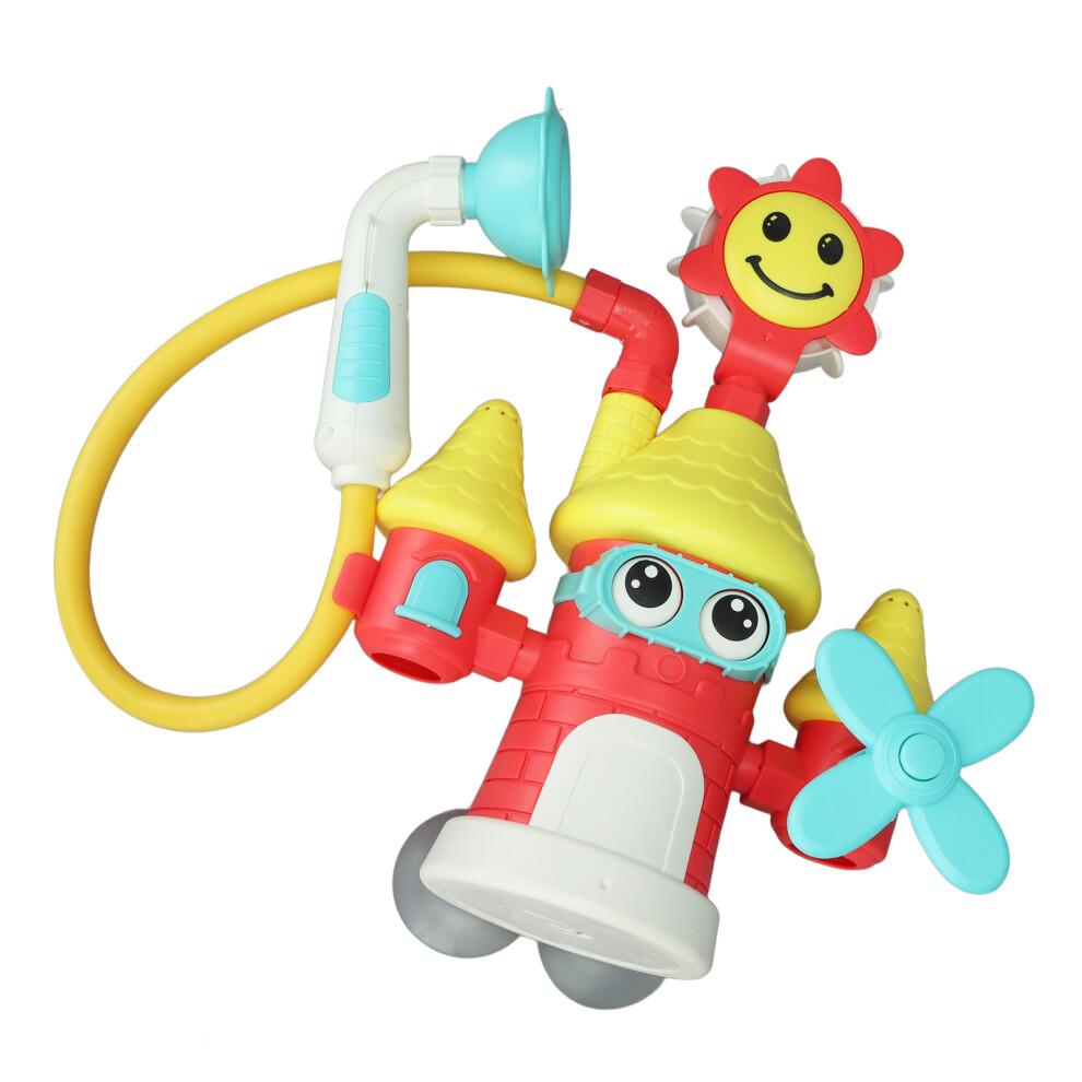 Baby Castle Water Spray Toy with Suction Cup, 12"x5.7"