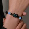 Niedliche Cartoon Katze mit großen Augen Leuchtarmbänder Leuchten im Dunkeln Fluoreszierendes Anhängerarmband für Frauen Paar Freundschaftsschmuck