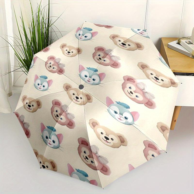 

Gelatoni ShellieMay Duffy Automatic 3-Fold Cartoon Umbrella Design, Cute Cartoon Pattern, Portable Outdoor Umbrella, Perfect