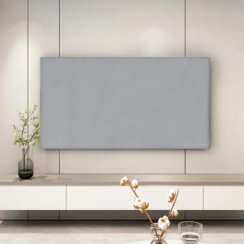 32/85 Inch TV Hood Dust-Proof Cover Solid Color Elastic Household LCD Dust Cover Dustproof and Sun Protection TV Dust Cloth