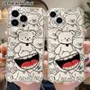 Phone Case: 2D Flat Suitable for iPhone 18 17 16 15 14 13 Pro, Transparent with Corner Protection, Cartoon Big Mouth, Christmas and Halloween Gift