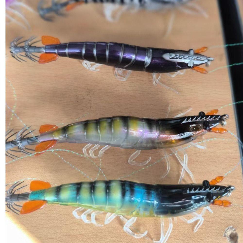 9cm Size Squid Jig Shrimp Hook 11g Weight Artificial Calamar Cuttlefish Shape Egi Design Slow Sinking Lure Bait Fishing