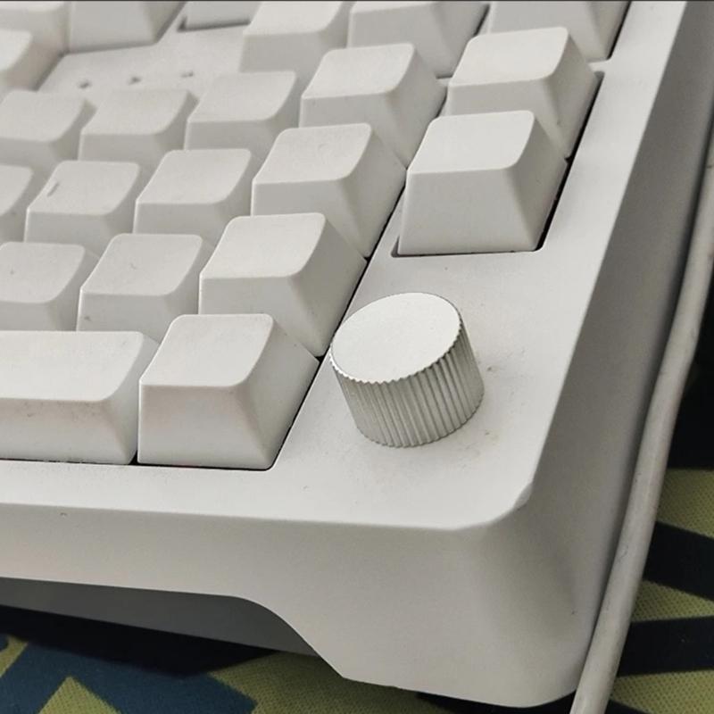 Metal Rotary Knob for D Shaft Half Shaft Mechanical Keyboards Ergonomic Aluminum Construction Tactiled Adjustment