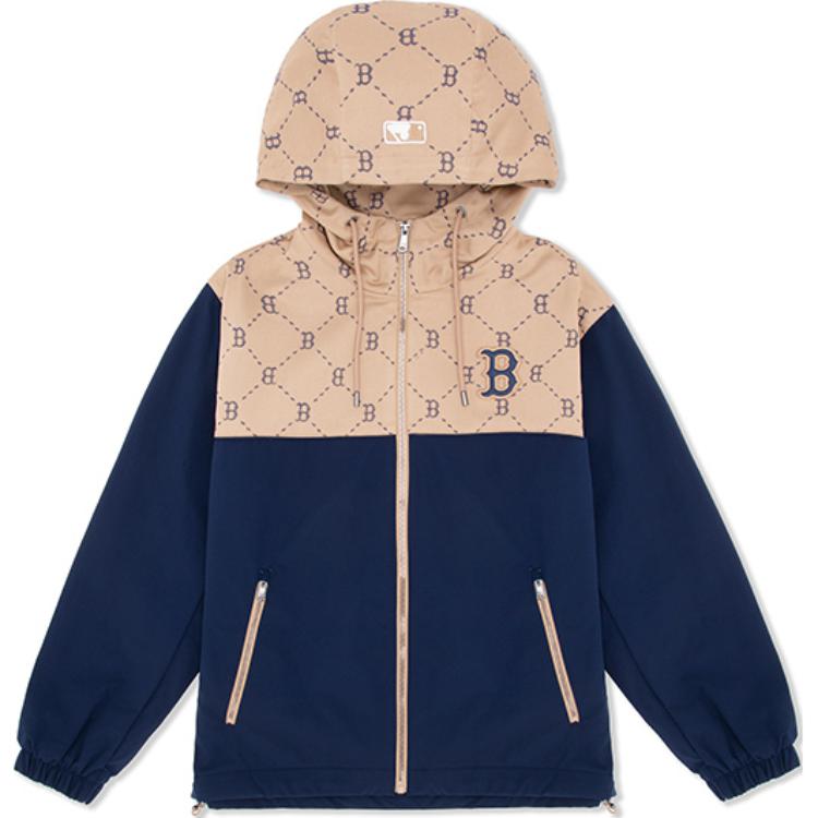 MLB Boston Red Sox Monogram Collection Jackets & Coats Unisex Light Beige 3AWJM0544-43BGL S