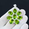 Peridot Gemstone Silver Antique Pendant, 925 Sterling Silver Pendant, Silver Peridot Jewelry, Peridot Gemstone, Handmade Pendant For Gifts