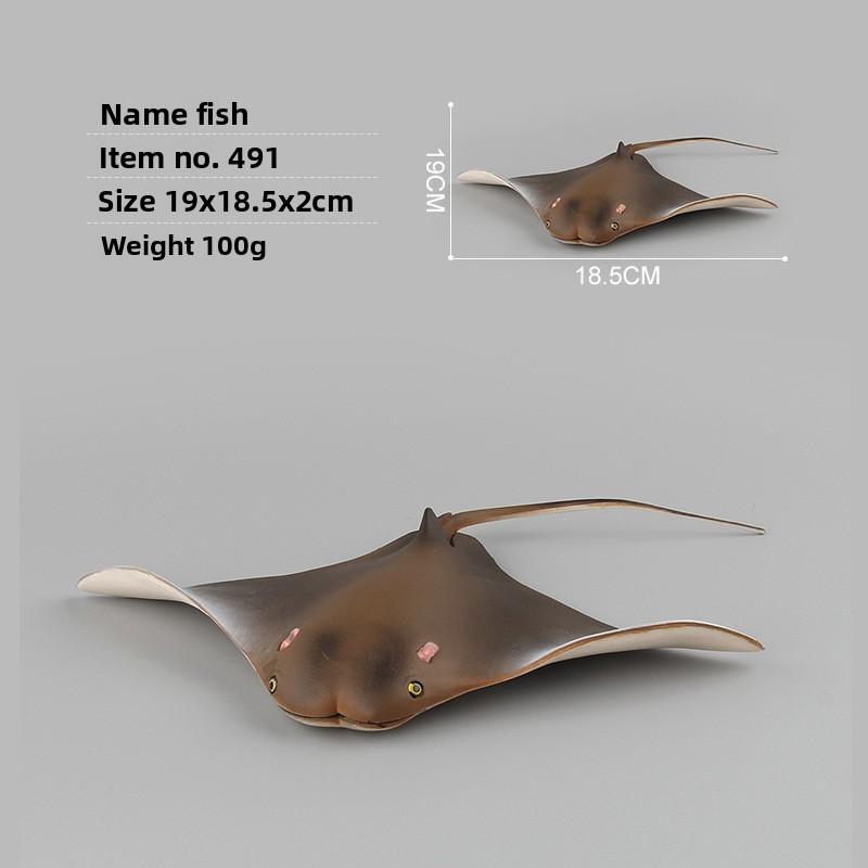 Marine Life Pvc Model Underwater Animals Octopus Turtle Crab Aquarium Decor For Hobbyists Stingray