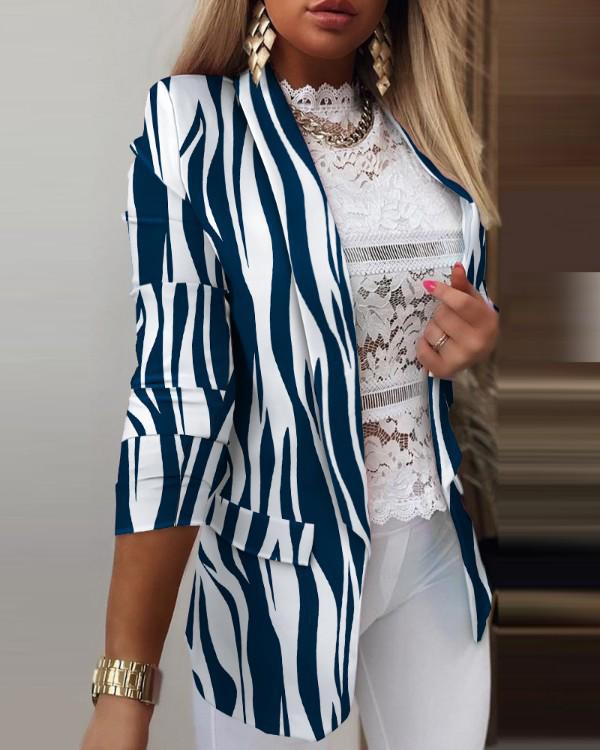 Autumn/Winter 2021 Women's Gradient OL Slimming Long Sleeve Blazer