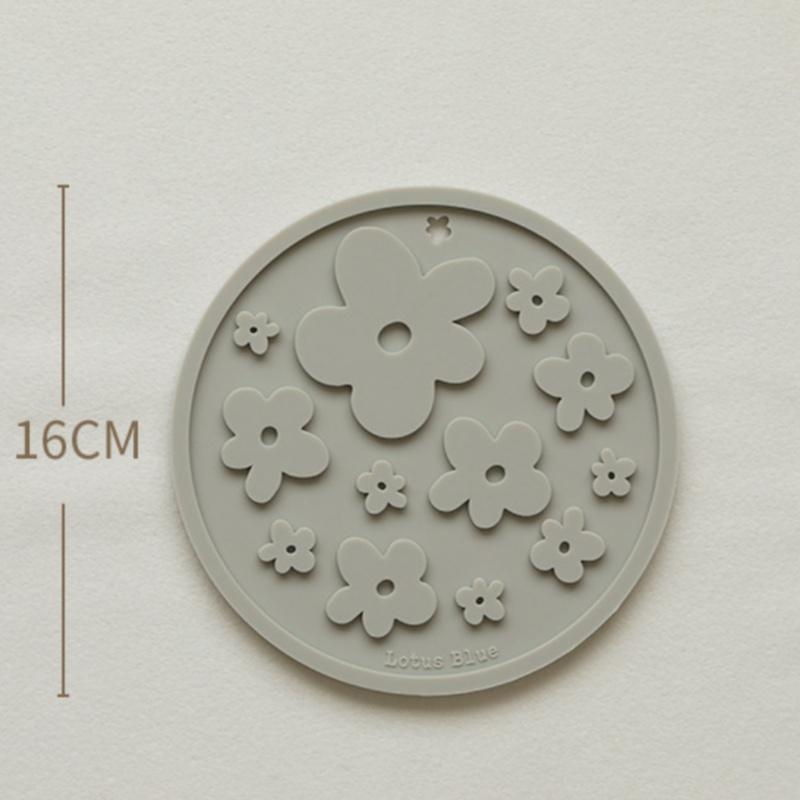 

Круглые силиконовые подставки Lotus для стола, термостойкие, защищающие от ожогов, водонепроницаемые, утолщенные, подставка под кастрюлю, кухонные полезные новинки