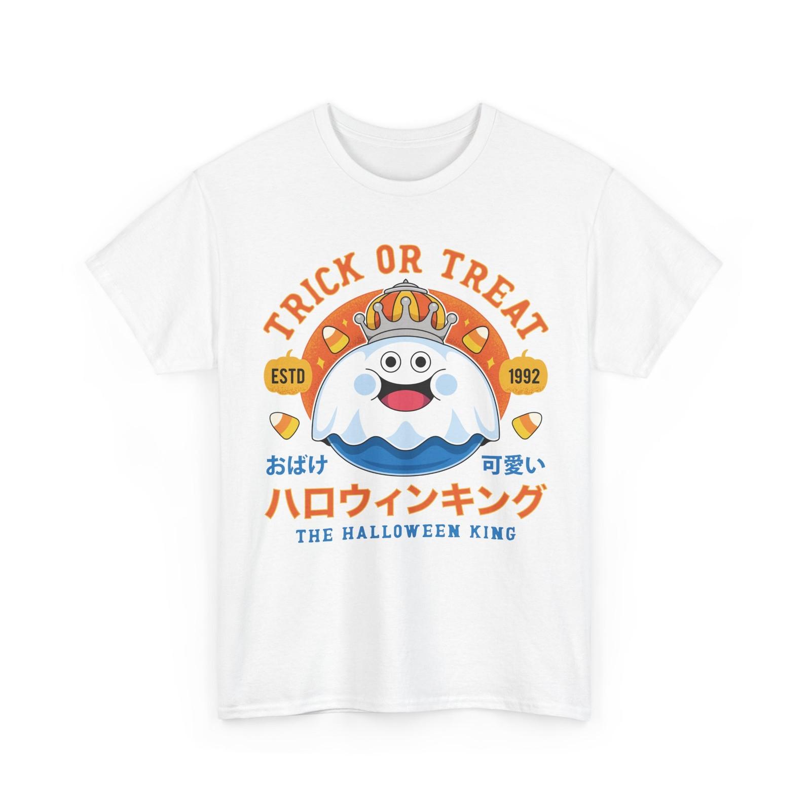 King Slime Halloween Unisex T-Shirt. Drangon Quest Video Games. Monster. Pumpkin S разноцветный