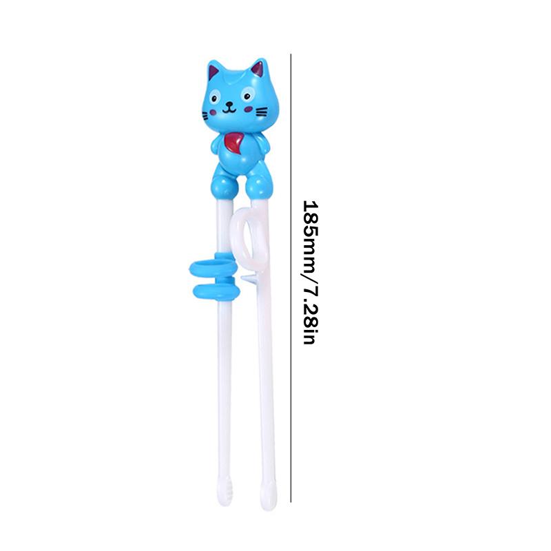 Home Party Cute Cartoon Animal Head Chopsticks Plastic Environmentally Friendly Children Eating Training Baby Learn Chopsticks