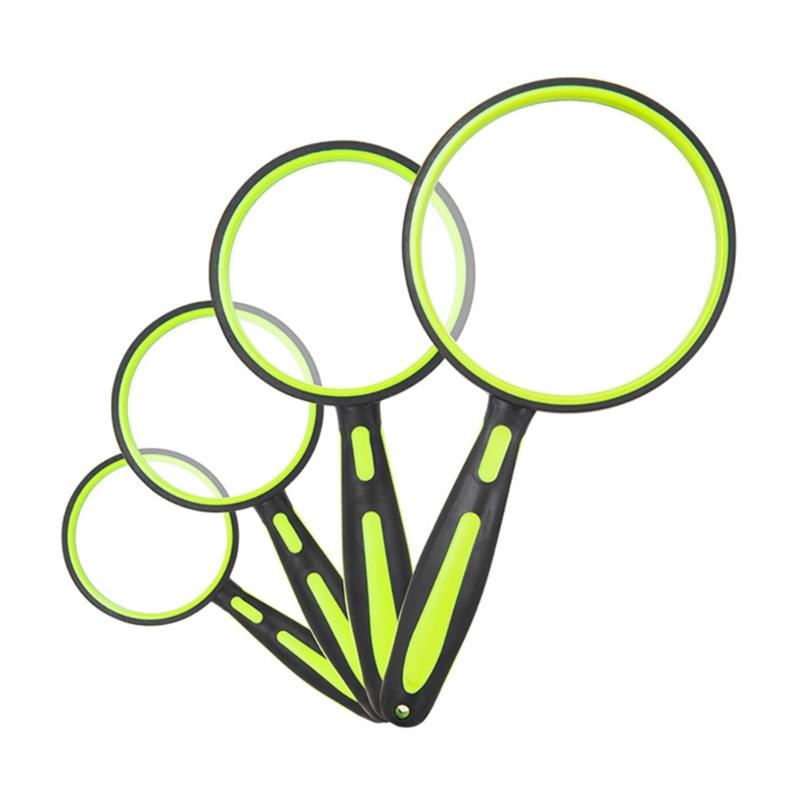 Optical Glass Magnifying Tool with Ergonomic Rubber Handle 5-10X Handheld Magnifier for Enhances Comfort and Usability