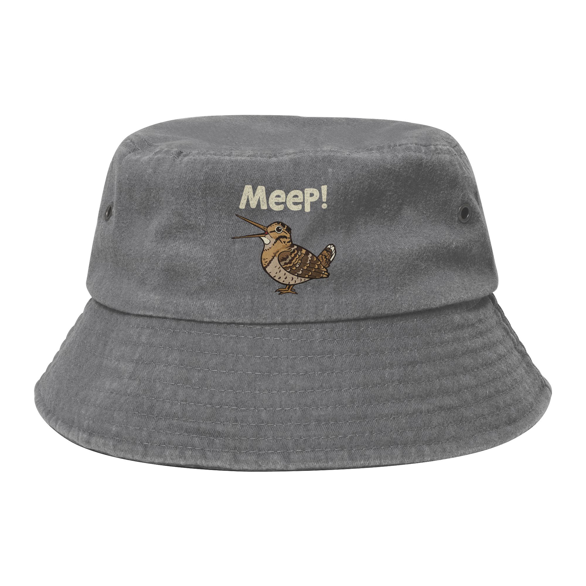 Vintage Meep Bird Meme Saying Meep Birds American Woodcocks Bird Baseball Cap for Unisex Women Distressed Washed Sun Cap Caps Hat One Size
