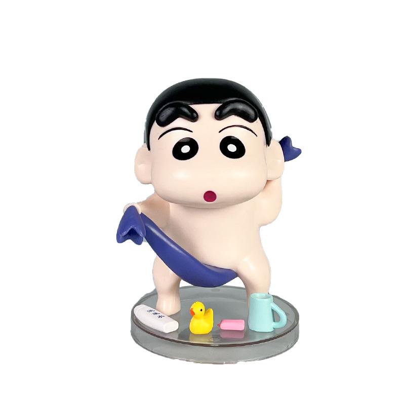 Chan Shin Crayon Take Shower Toy Doll Pvc Model Desktop Decoration Gifts Child