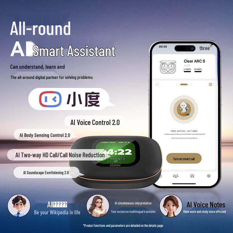 cleer ARC 5 Open-Ear AI Smart Sport Headphones with Dolby Audio